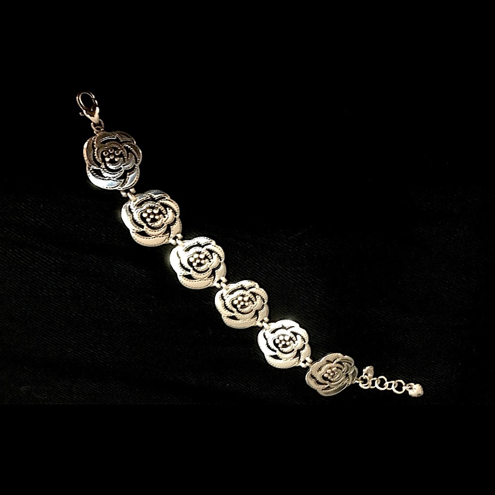 Retired Brighton Rose of Texas Flower Bracelet